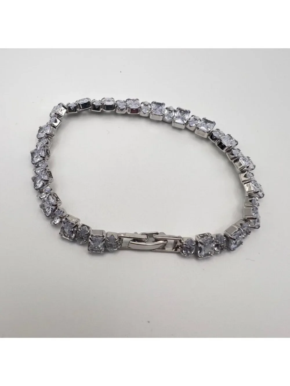 Clear CZ Tennis Bracelet 6.5